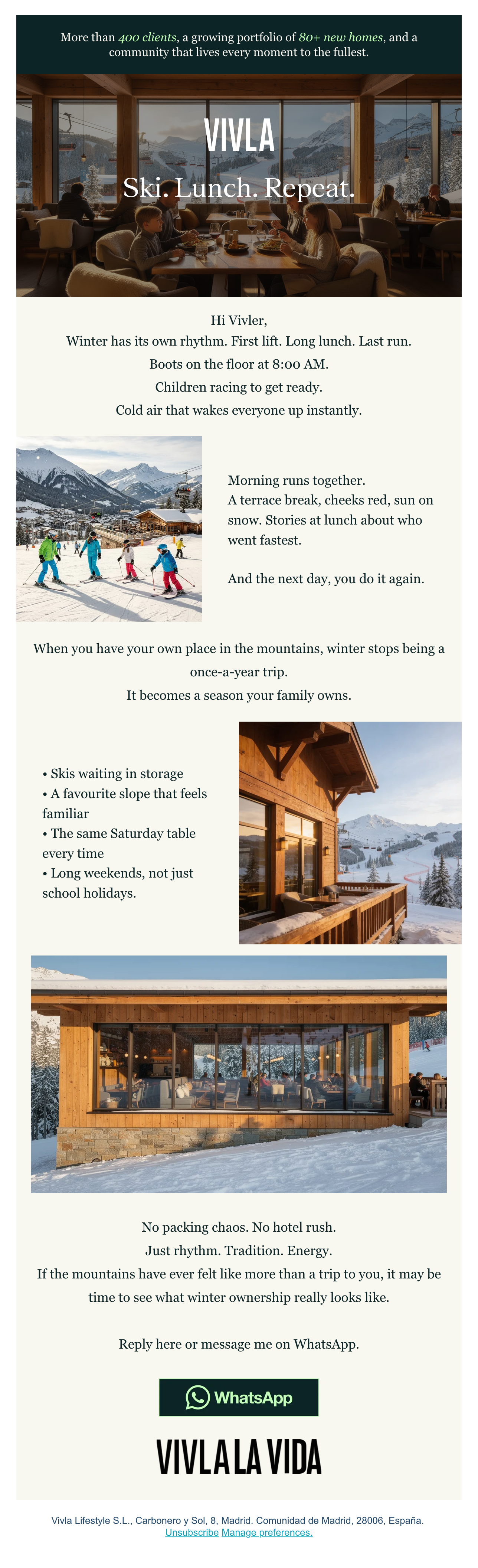 11A W3-D6 - Ski. Lunch. Repeat