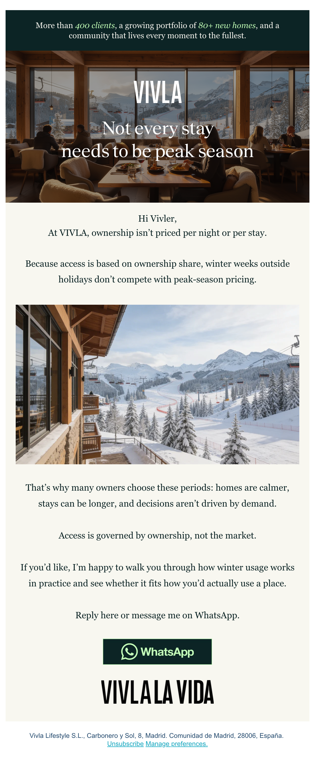 11B W3-D6 - Not every stay needs to be peak season