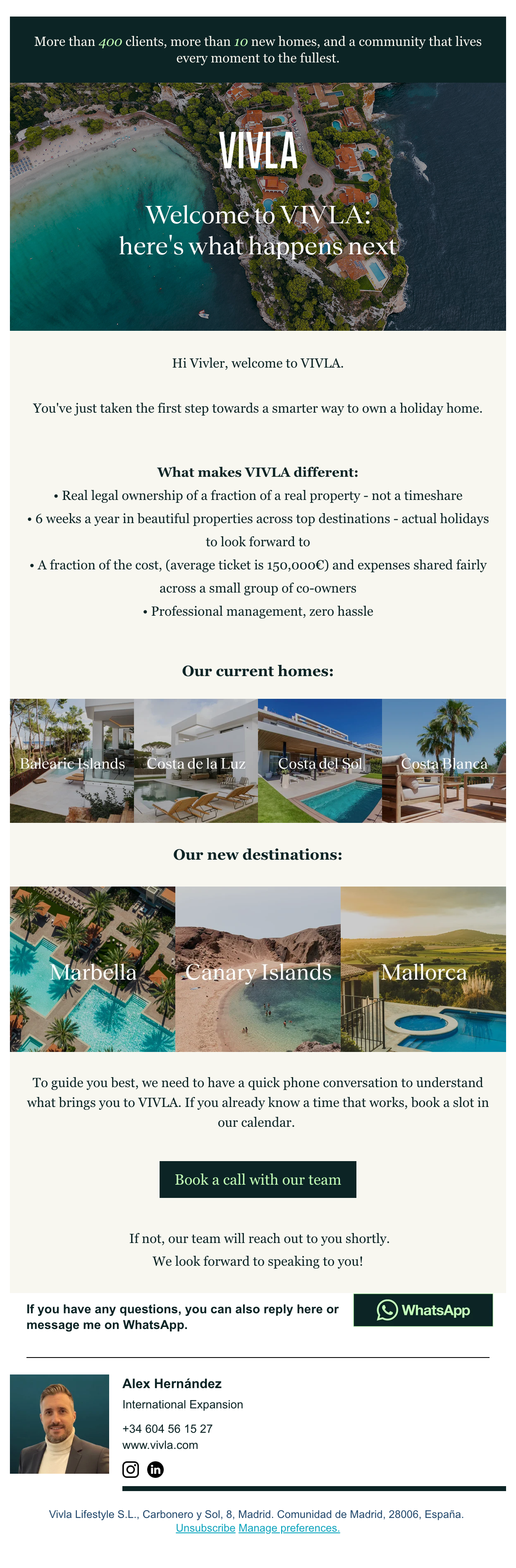 1. A1 · Welcome + homes