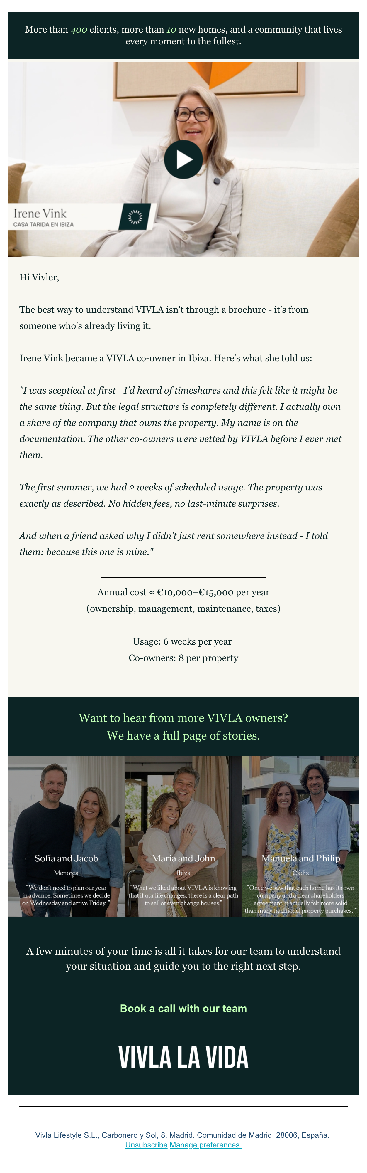 4. A3 · Co-owner story + video